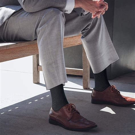 suits with brown socks